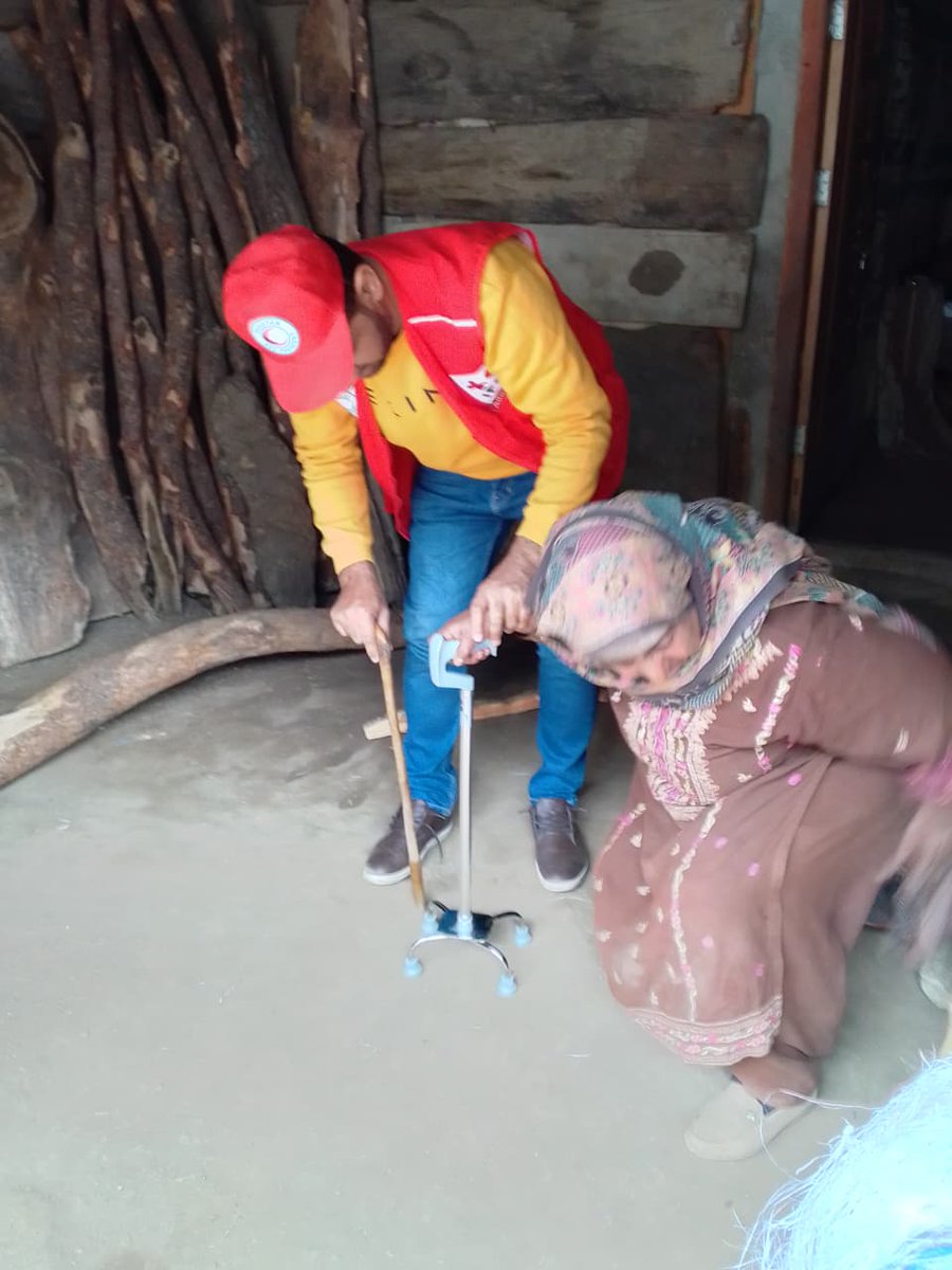 prcsajk's tweet photo. PRCS AJK State Branch, with PRCS NHQ &amp; @IFRC, distributed assistive devices to flood-affected differently abled persons in District #Neelum.
Under our Protection, Gender &amp; Inclusion Program — because no one gets left behind in disasters.
#PRCS #RedCrescent #IFRC #InclusionMatters https://t.co/LRyAOanv6o