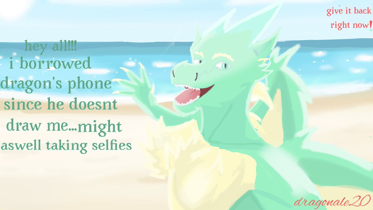 Dragonale20's tweet image. A little comic art I did of my dragon (name's retyna)...hope she's likeable #art  #fantasyart #dragons
