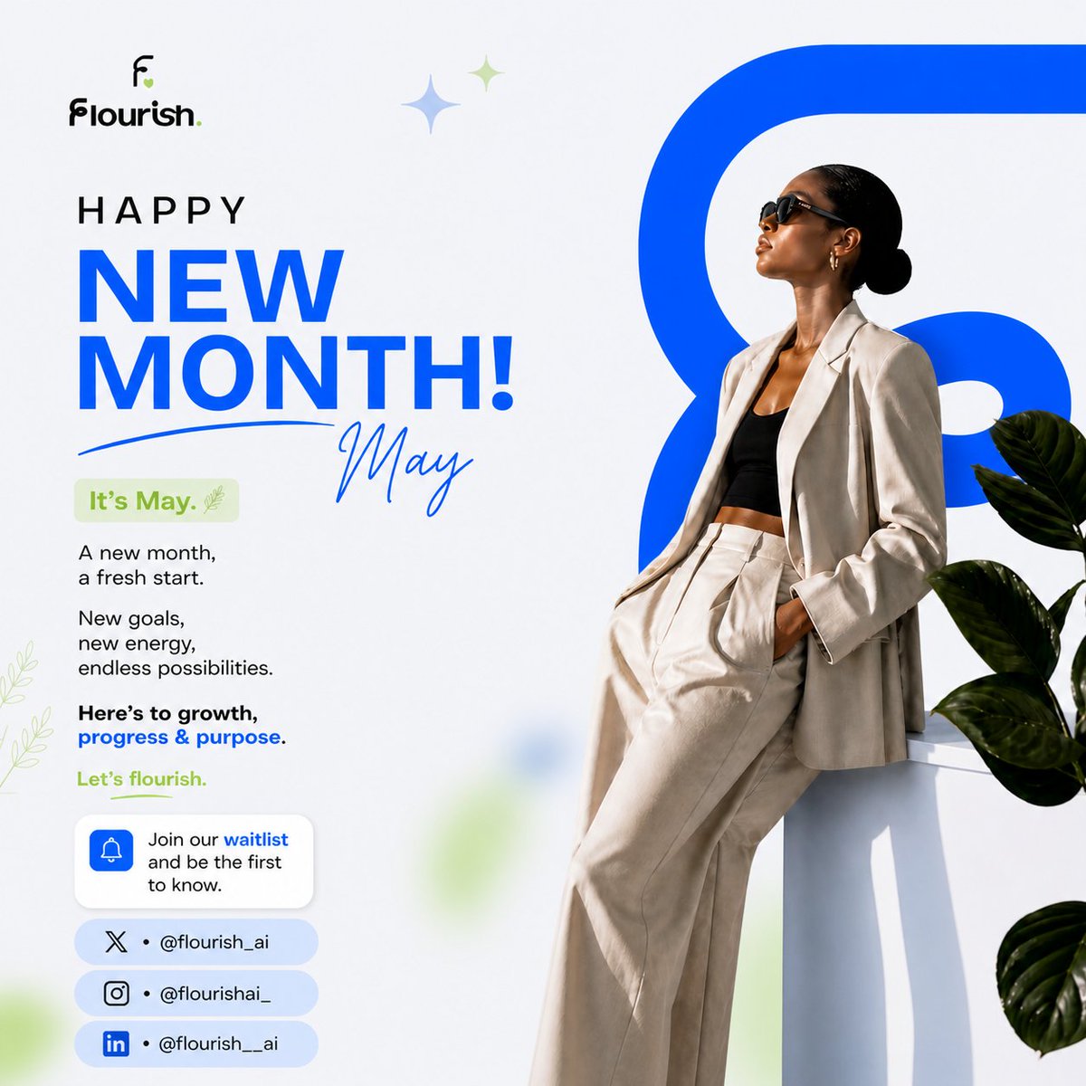 flourish__ai's tweet photo. May is here. 🌿
Somewhere right now your next biggest client is scrolling, looking for exactly what you make.
Will your work stop them?
FlourishAI makes sure it does. Every time.
Happy New Month from Flourish! 🤗
Follow us for more. 💫
#fashiondesigner
#fashionvisual
#naija https://t.co/LCh9MRHbA3
