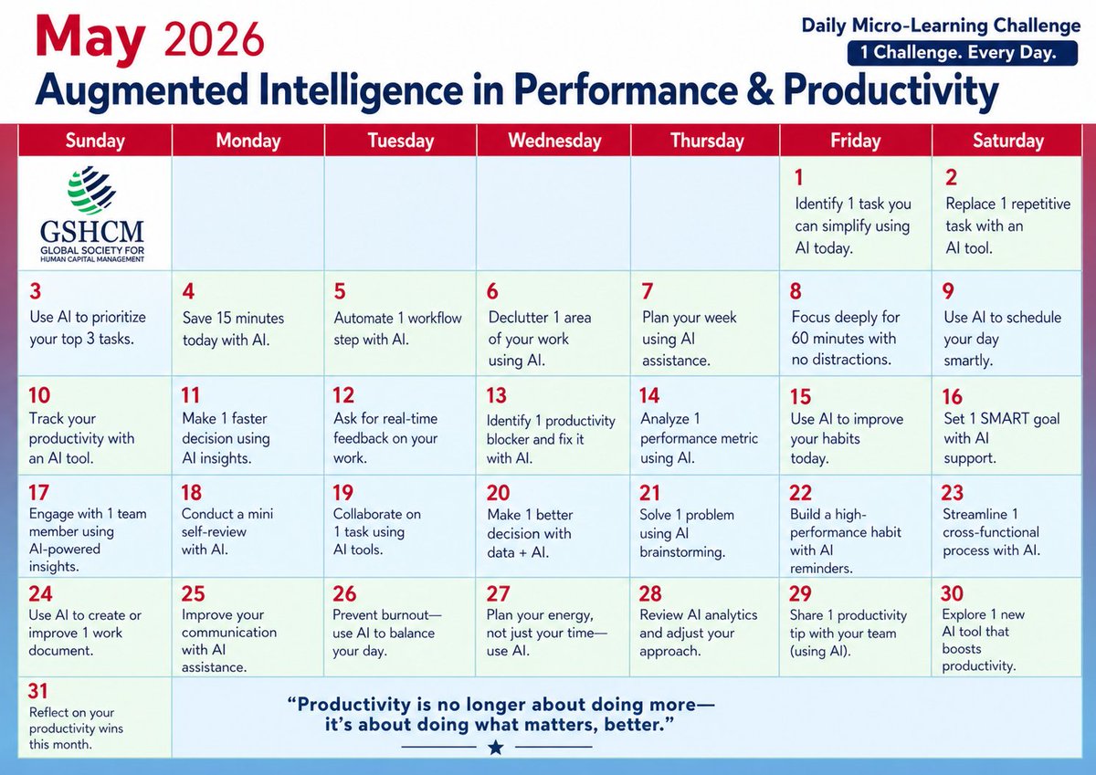 GSHCM's tweet photo. #GSHCM #FutureOfWork #HumanCapital #HRTransformation #PeopleStrategy #LeadershipDevelopment #WorkplaceCulture #EmployeeExperience #TalentManagement #HRLeadership #SkillsBasedOrganization #AIinHR #DigitalWorkforce #PsychologicalSafety #OrganizationalExcellence #EmpathyAtWork https://t.co/UDDjBmH9N2