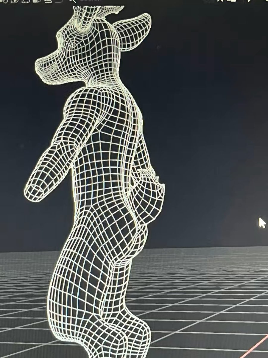 CosmosCreates3D's tweet image. VRChat Deer Commission
 Part 6 - Retopology

Livestream Progress Update - 01/16/26

Added new tail fluff and temporary eyes because I grew impatient lol. It has life! Plus I think it looks awesome!

#Blender3D #Retopology #3DModeling
