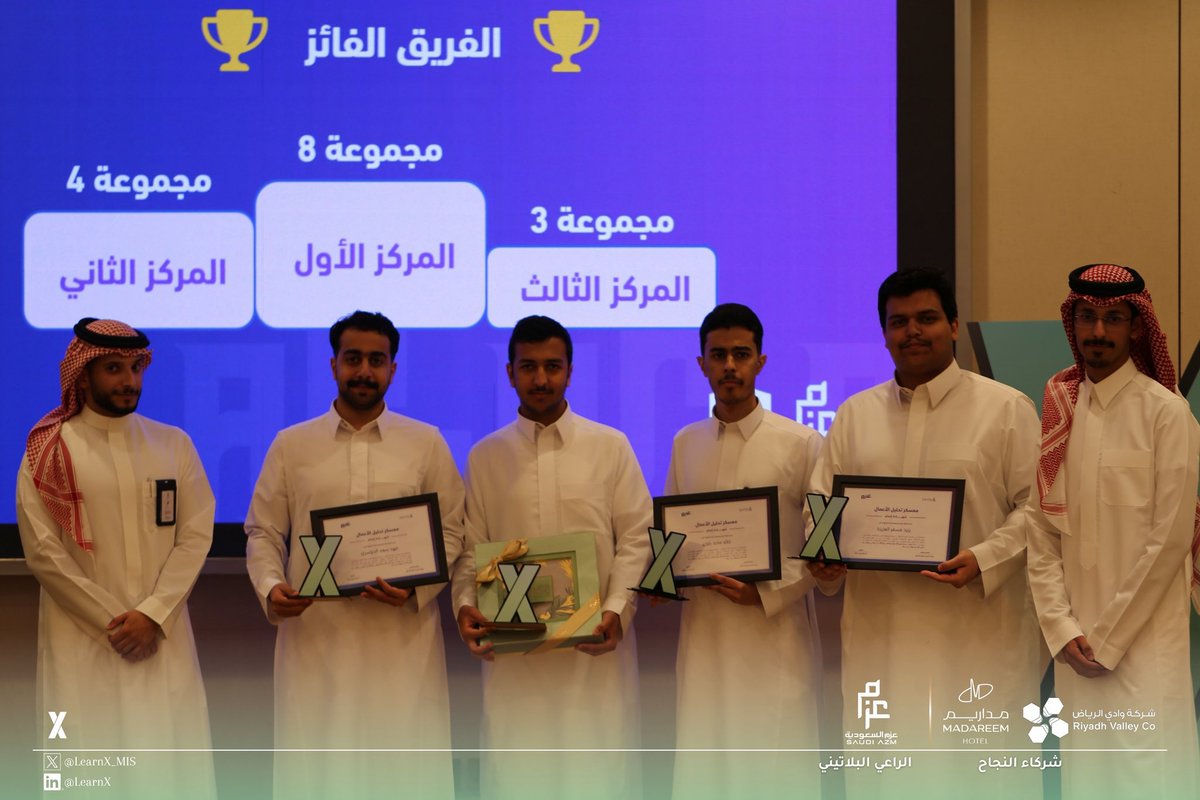 LearnX_project's tweet photo. لقطات من تكريم الفرق الفائزة مشاركات الحضور ⭐️

معسكر تحليل الأعمال مع @saudi_azm https://t.co/cTj9xiBGzf