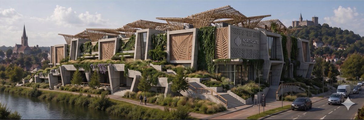 Puis-je suggerer un style Eco-brutaliste.