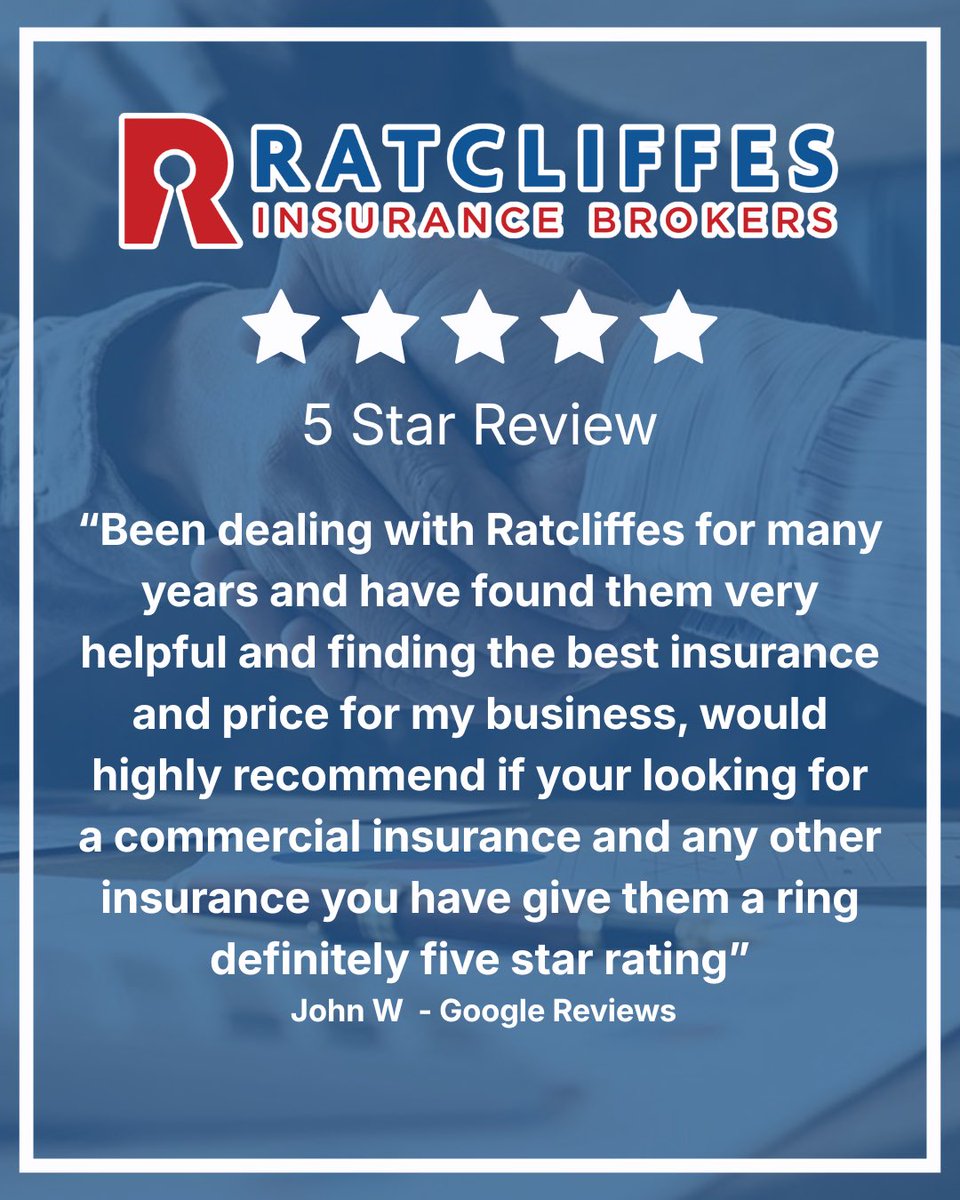 ratcliffes's tweet image. 𝗔𝗻𝗼𝘁𝗵𝗲𝗿 𝟱 𝗦𝘁𝗮𝗿 𝗥𝗲𝘃𝗶𝗲𝘄!

Glowing feedback such as this is on the hard work our staff put in is brilliant to receive. It truly means everything to our team!

Find out more about what we do:
ratcliffes.co.uk

#Insurance #5StarReview #Brokers