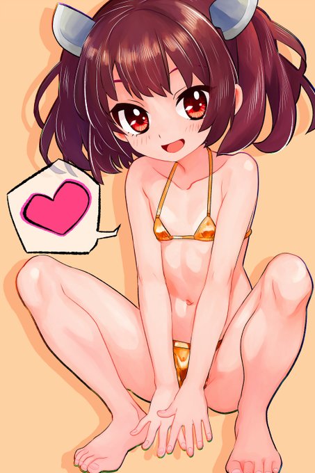 GWの今夜はきりたんキラキラ金ビキニ👙(描きました) 