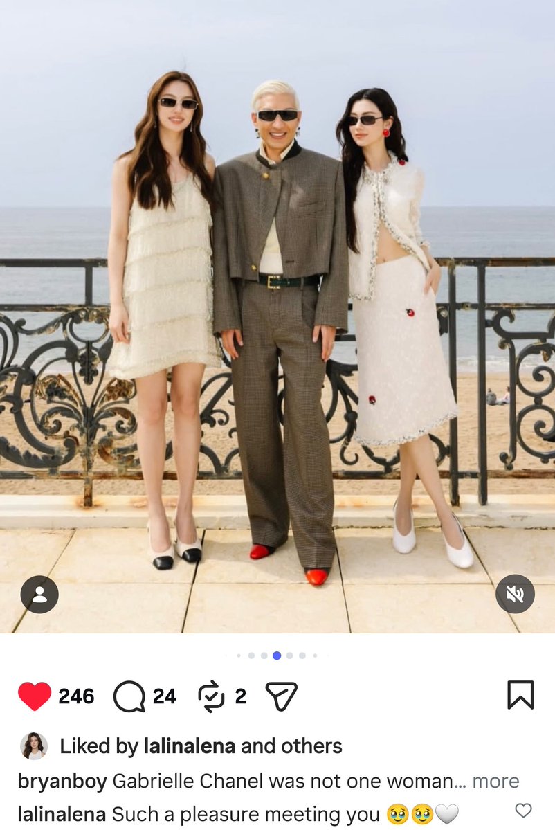 Ninang Bryanboy <a href="/instagram/">Instagram</a> update 01/05/2569 (2026) with LenaMiu 💖

instagram.com/p/DXy3WMijPm0/…

#CHANELCruise #CHANELShow
#LenaMiu #ลีน่าหมิว