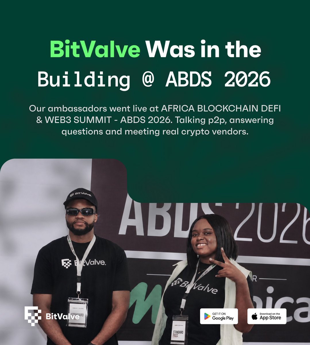 Etlaha_1's tweet photo. BitValve ambassadors were on the ground at Africa  Blockchain, DeFi &amp; Web3 Summit 

We met real P2P traders. Answered real questions. Built real connections. @bitvalve https://t.co/UJkmvl5fc2
