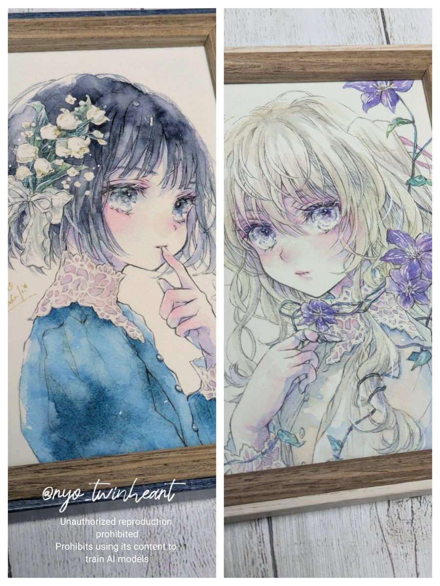 【香月 稜】4/15-19「アネモネの鉢」展◆ジュンク堂原画棚 tweet media
