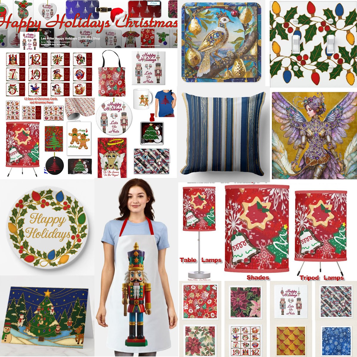 LeeHillerDesign's tweet photo. 🎁💫🎄🎅🎄💫🎁
The #HappyHolidays Shop is Always Open! 24/7 365
https://t.co/pCS6MJ6Dal
#Christmas #12DaysOfChristmas #ChristmasTree #snowflake #Nutcracker #poinsettia #Gingerbread #HappyHolidays #holidaycheer #Christmas2026 #gifts #giftideas #homedecor #retro #holidayhumor https://t.co/27aJzzIhDB