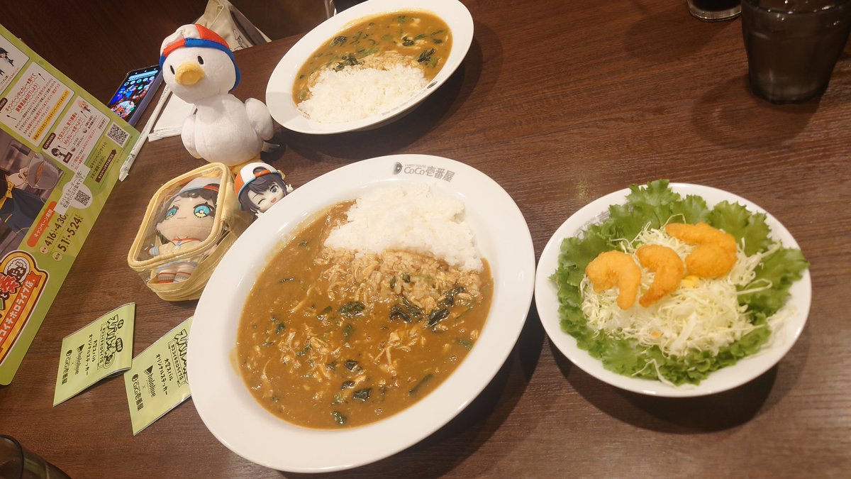 ronsam2010's tweet photo. カレーうまー！

#スバなで見守り中
#ココイチホロライブ店 https://t.co/lCwcEMjJ3O