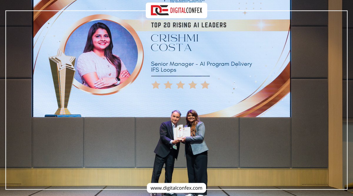 digitalconfex's tweet photo. #Awardee spotlight 🌟

🏆 Crishmi Costa
🎖️ Top 20 Rising AI Leaders

Congratulations on this recognition 🚀

#DMATMalaysia #DMATConfexMalaysia #DIGITALCONFEX #Awards https://t.co/qN5MWF5bOv