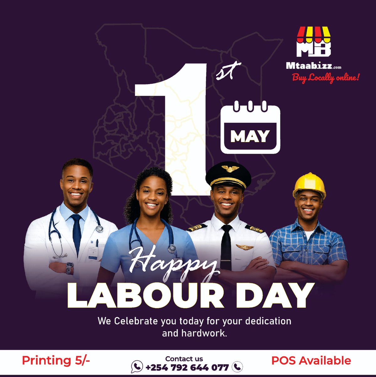 mtaabizz's tweet photo. Behind every success story is hard work.
Happy Labour Day to every hustler, builder, and dreamer 🇰🇪🔥

Ready to digitize your business? Contact us today at +254792644077.
Tag someone who deserves appreciation today 👇 https://t.co/10IiEygiVt