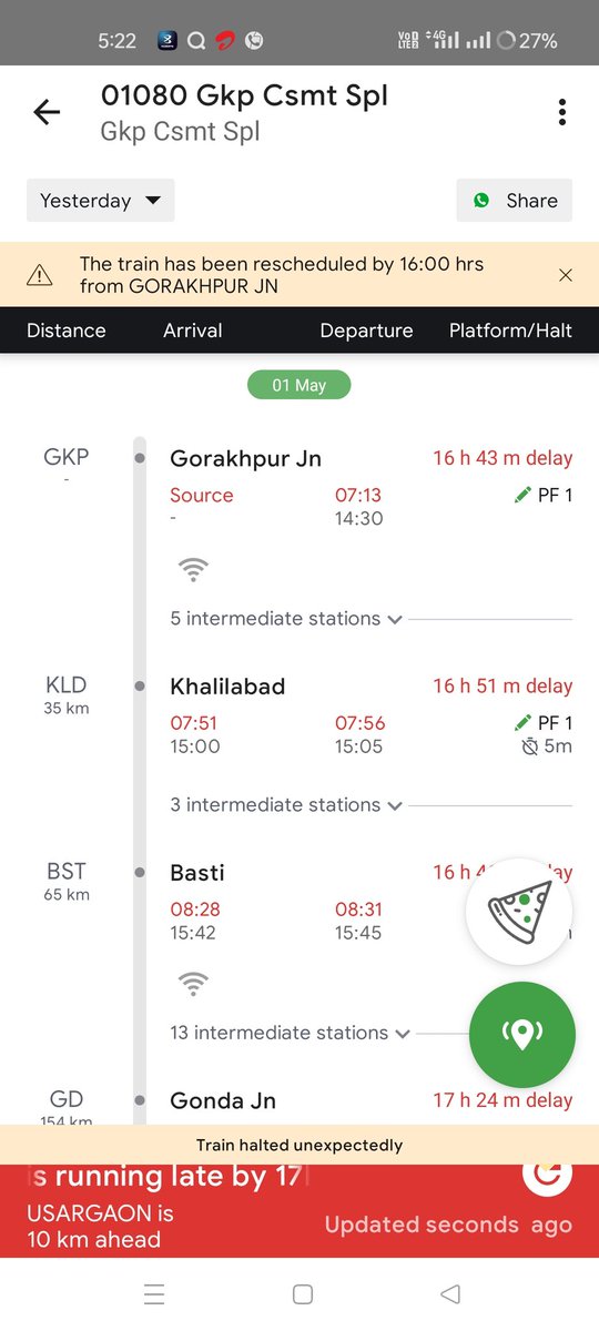 AnilKumarBhaska's tweet photo. @RailMinIndia  Can anyone let me know what exactly the total hours of delay for this train so that I can file a refund TDR as Today it is showing 5 hrs not clear if it is going to start after 5 hrs delay too, yesterday it was 16+ hrs. PNR 2951114853 contact 9871920726. https://t.co/7w2SkmfrdQ