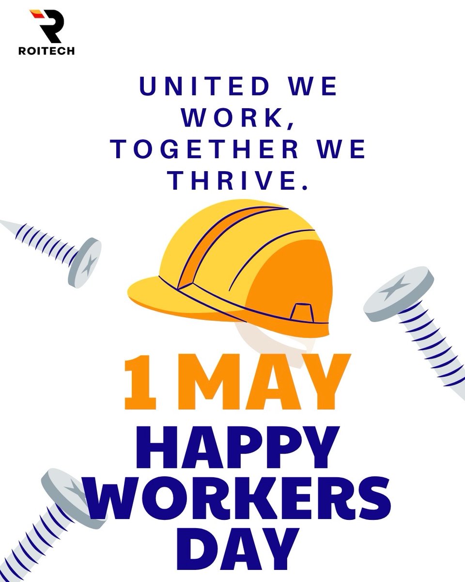 roitechisl's tweet photo. Happy Workers’ Day to all the incredible people making a difference—your efforts do not go unnoticed.

Keep striving. Keep building. Keep shining.

#WorkersDay #May1st #CelebrateWorkers #HardWorkPays #TeamExcellence https://t.co/56la0NcGwI