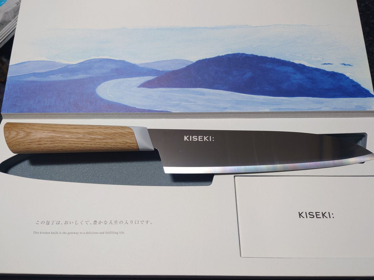AruQ9's tweet photo. ついにKISEKI:きた！
ちゃんと1年２ヶ月後に届いた
ミズナラの柄が手に吸い付く https://t.co/U7aeWTxg00