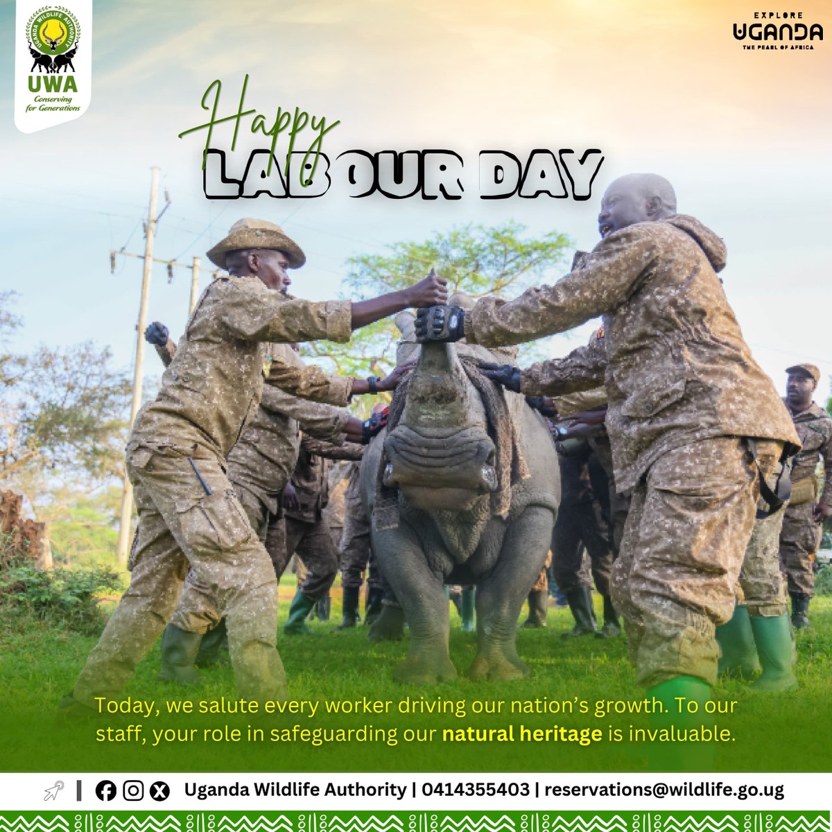ugwildlife's tweet photo. Happy #LabourDay to you all. https://t.co/D7fjm01RRQ