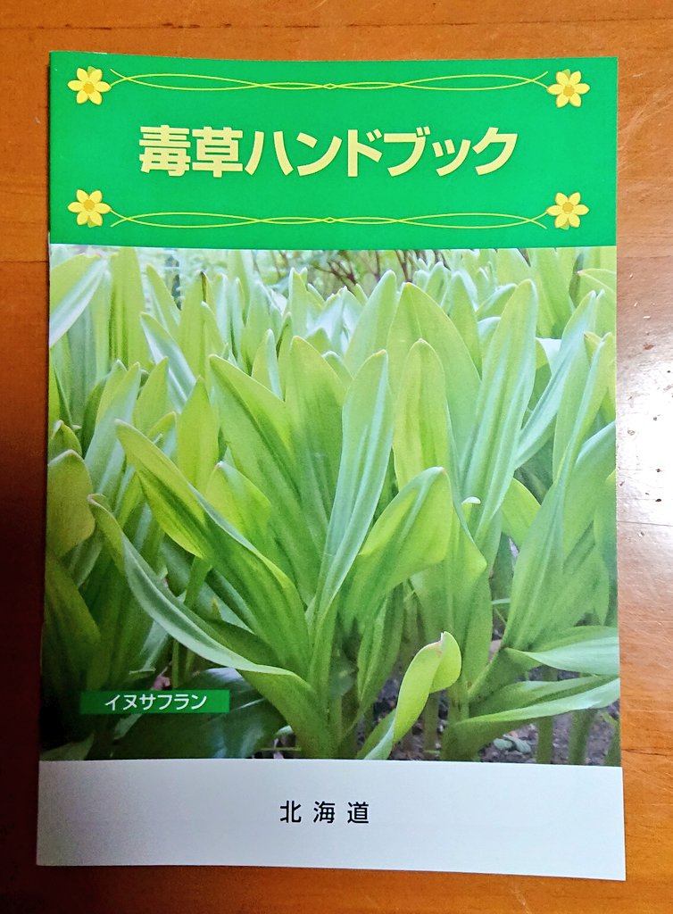 520hiroshi's tweet photo. 今日5月1日(金)、北海道が発行している「毒草ハンドブック」を仕事帰りに網走保健所へ行っていただいてきた🌿

これを皆が持っていれば誤って毒草を食べて悲しい結果になるのも防げるのではないのかな

#北海道  #保健所 #毒草ハンドブック #毒草 #山菜採りの強い味方 https://t.co/Hbzycb49Hr