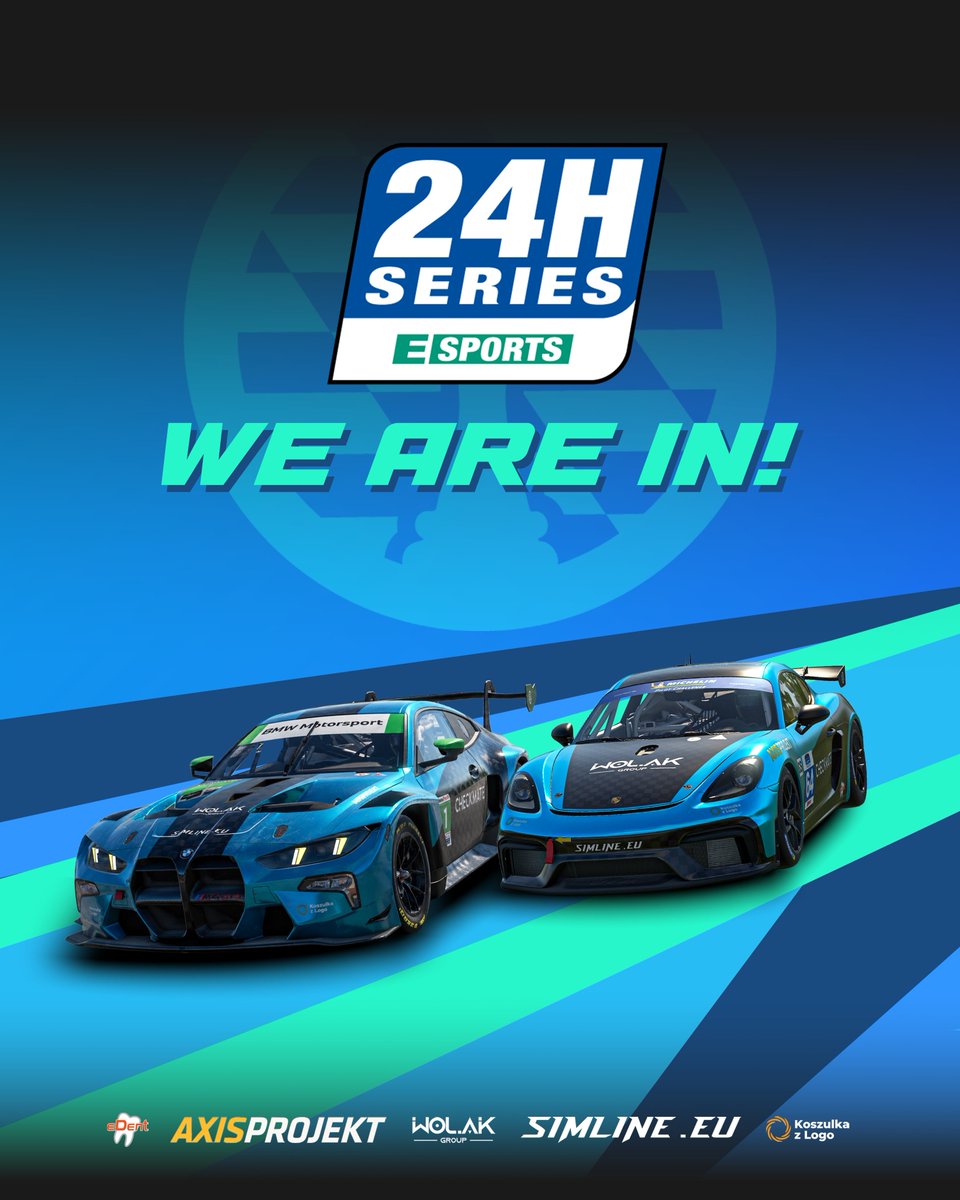 TeamSzachMat's tweet photo. Mission accomplished.

Exactly what we were aiming for - all 3 of our teams have qualified for the upcoming 2026 @24H_ESPORTS  series.

Season inauguration is a month away, but the preparations start now!

LFG!

--

Wolak Group | AXIS PROJEKT | https://t.co/odgFpeQ7Qs | https://t.co/KsXK0AgPf6 | https://t.co/OMaFnVn3an

#iracing #iracingofficial #simracing #racing #race #racecar #motorsport #racingteam #esports #checkmate #gt3 #porsche #porschecup #gt4 #24hseriesesports #wsr #endurance