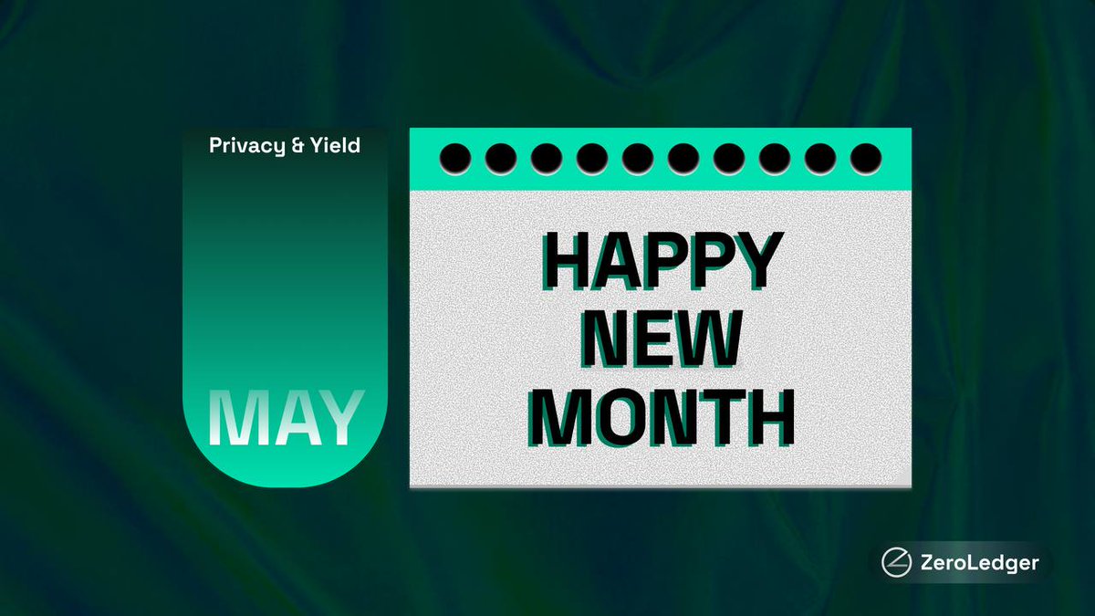 zeroledgerxyz's tweet photo. Happy New Month, ZeroLedgers 💜

New month, same focus, giving you control without exposure.

Wishing you a profitable and private month ahead 🔐 https://t.co/m0FVP7L9Cf