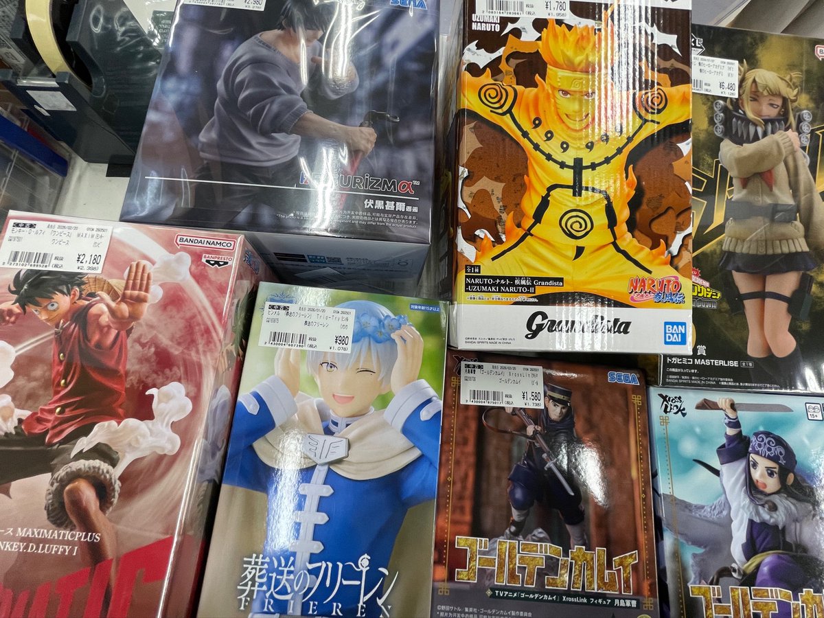 🔥人気アニメフィギュア大量入荷🔥 ONE PIECE・NARUTO・ゴールデン