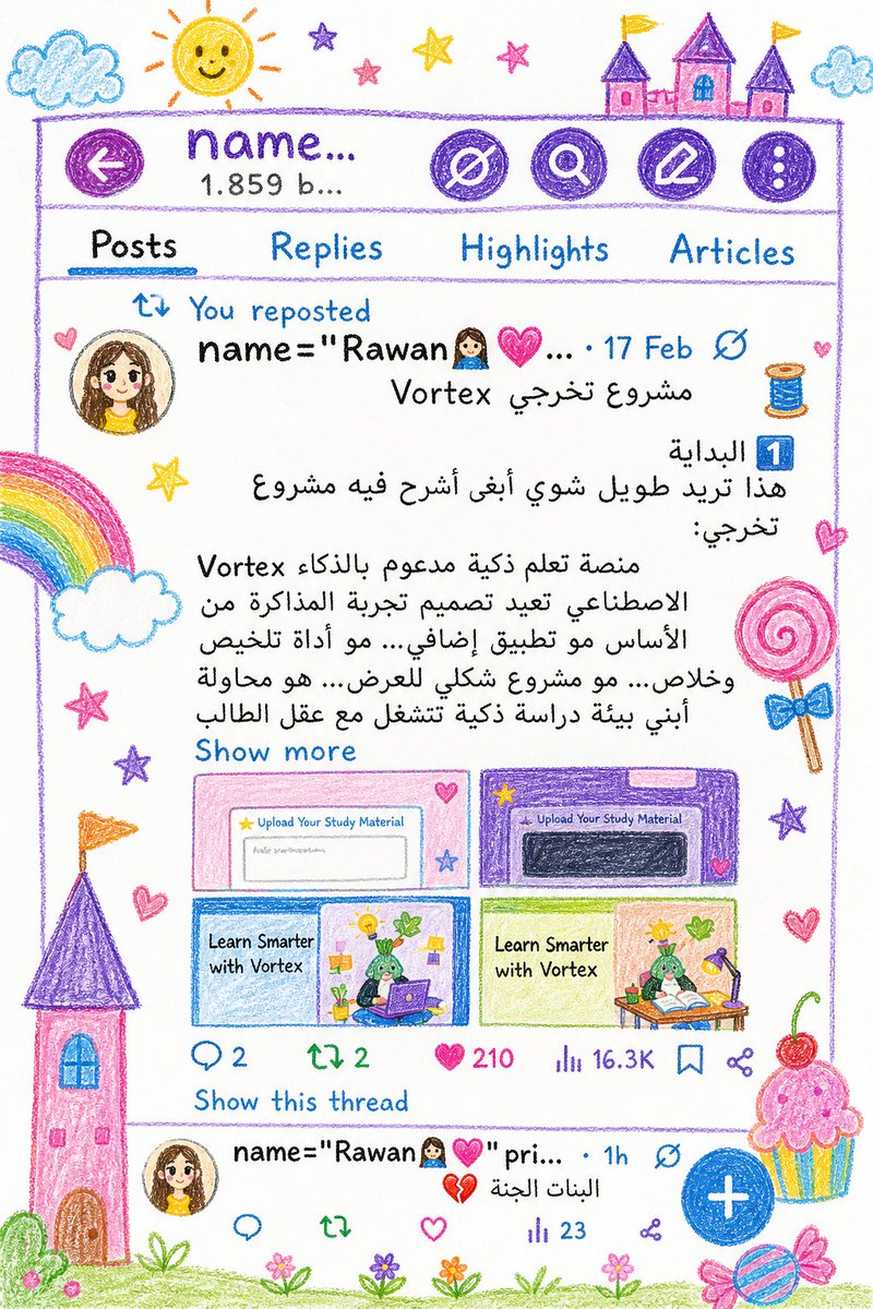 name=''Rawan👩🏻‍💻💗''print(name) tweet media