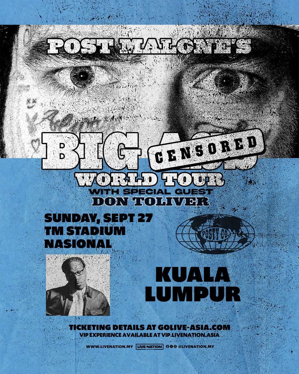 TDI_Ticketing's tweet image. #WTS 
#LFB 
POST MALONE WORLD TOUR IN KUALA LUMPUR 

Tickets Available✅️
Premium VIP
Silver VIP 
Sec C5, D2
114

DIRECT TRANSFER ✅️
DM TO BUY 📥

Instalment ok ✅️
#POSTMALONE #POSTMALONEINKL #POSTMALONEINMY #KualaLumpur #LiveNationMY
#POSTMALONEinKL