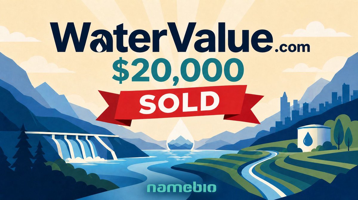 NameBio's tweet image. Yesterday saw $776k in domain name sales including:

$25,612 IAZ․com
$20,000 WaterValue․com
$18,482 Shayne․com
$17,123 Aria․health
$13,000 Personio․ai
$8,800 AgentCraft․ai

Full list 👉 namebio.com/daily

#Domains