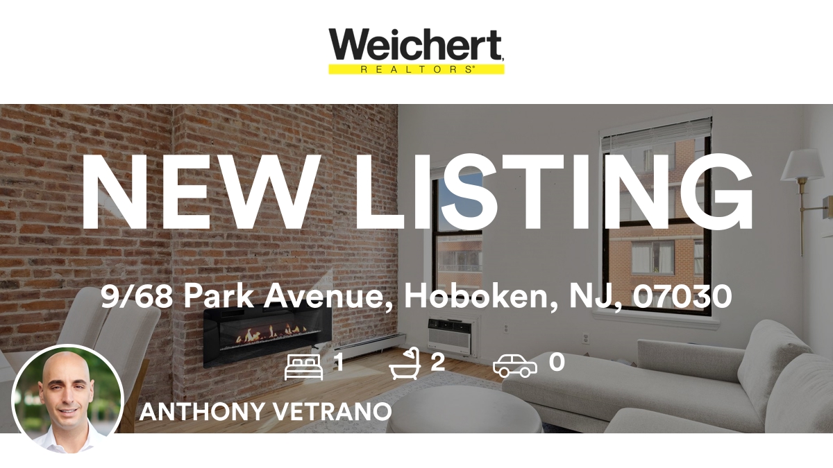 AnthonyJVetrano's tweet photo. 🛌 1 🛀 2
📍 9/68 Park Avenue, Hoboken, NJ, 07030

My latest listing on RateMyAgent.
NJ 2076762

...
#ratemyagent #realestate https://t.co/lysSeVAVZf