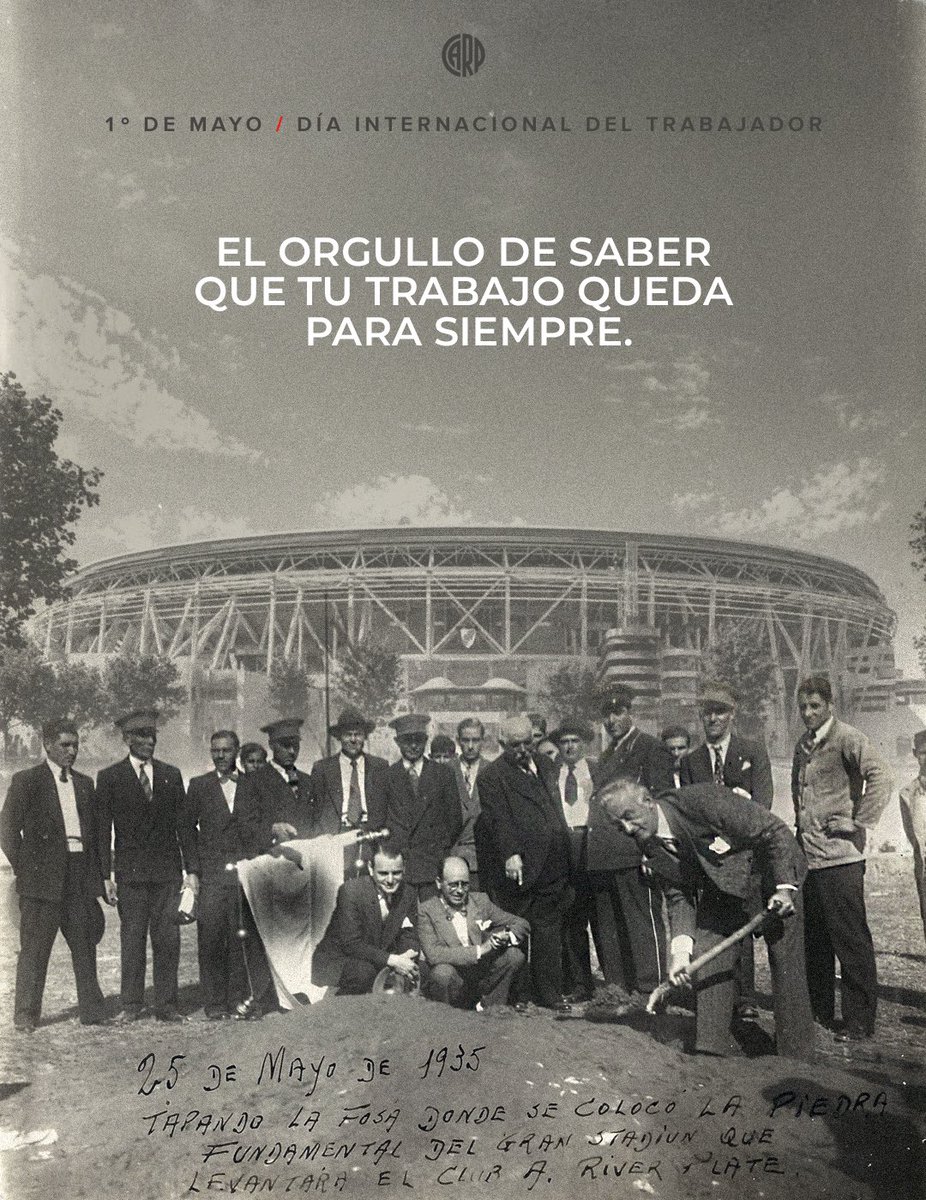 Feliz Día del Trabajador, riverplatenses ⚪🔴⚪