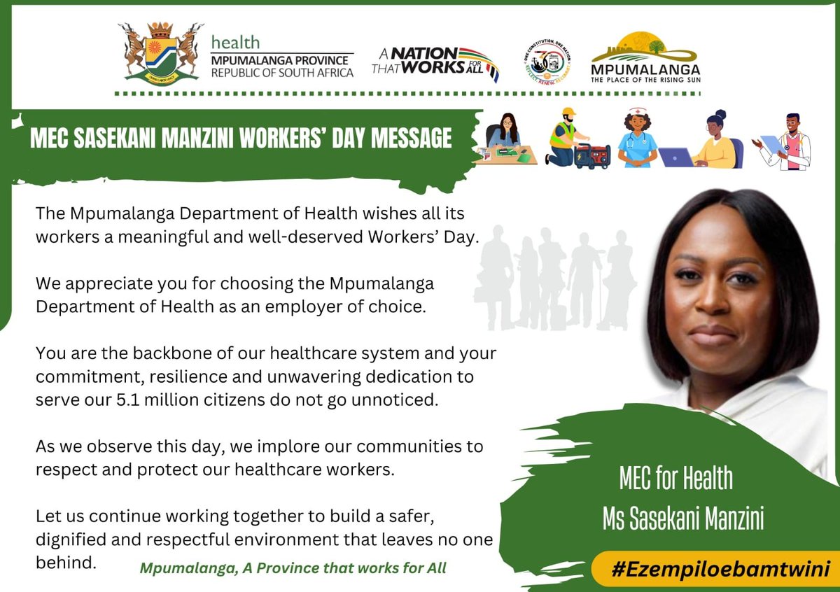 MpuHealth1's tweet image. #LetsGrowMpumalangaTogether 
#LeaveNoOneBehind 
#HealthcareForAll 
#Asiphileni