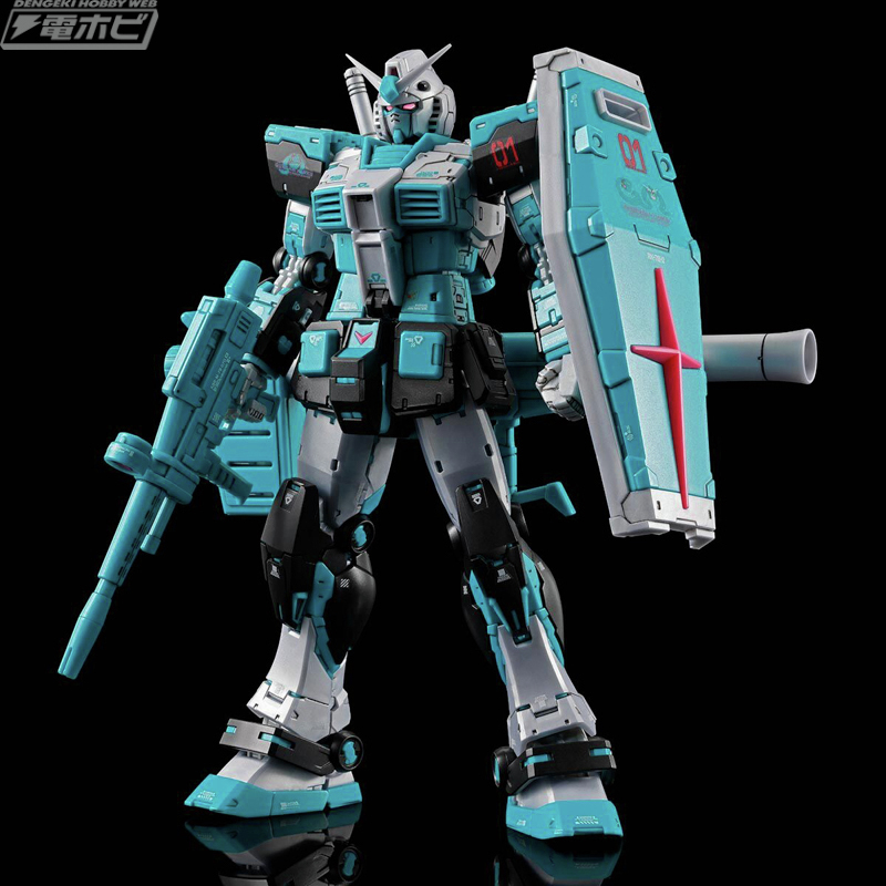 今日の話題】初音ミクをイメージした成形色の「RG 1/144 RX-78-2