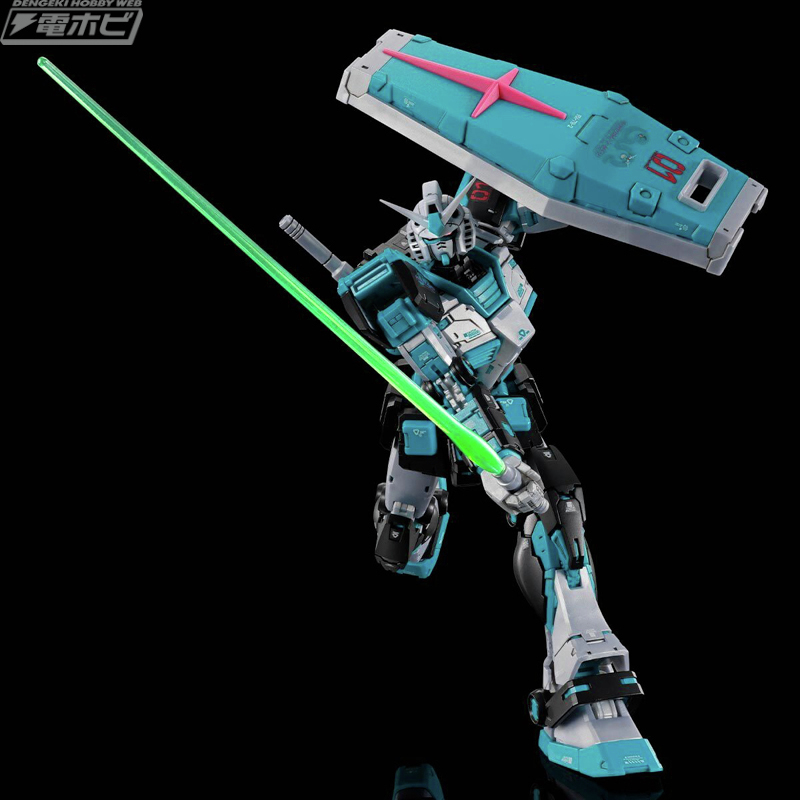 今日の話題】初音ミクをイメージした成形色の「RG 1/144 RX-78-2