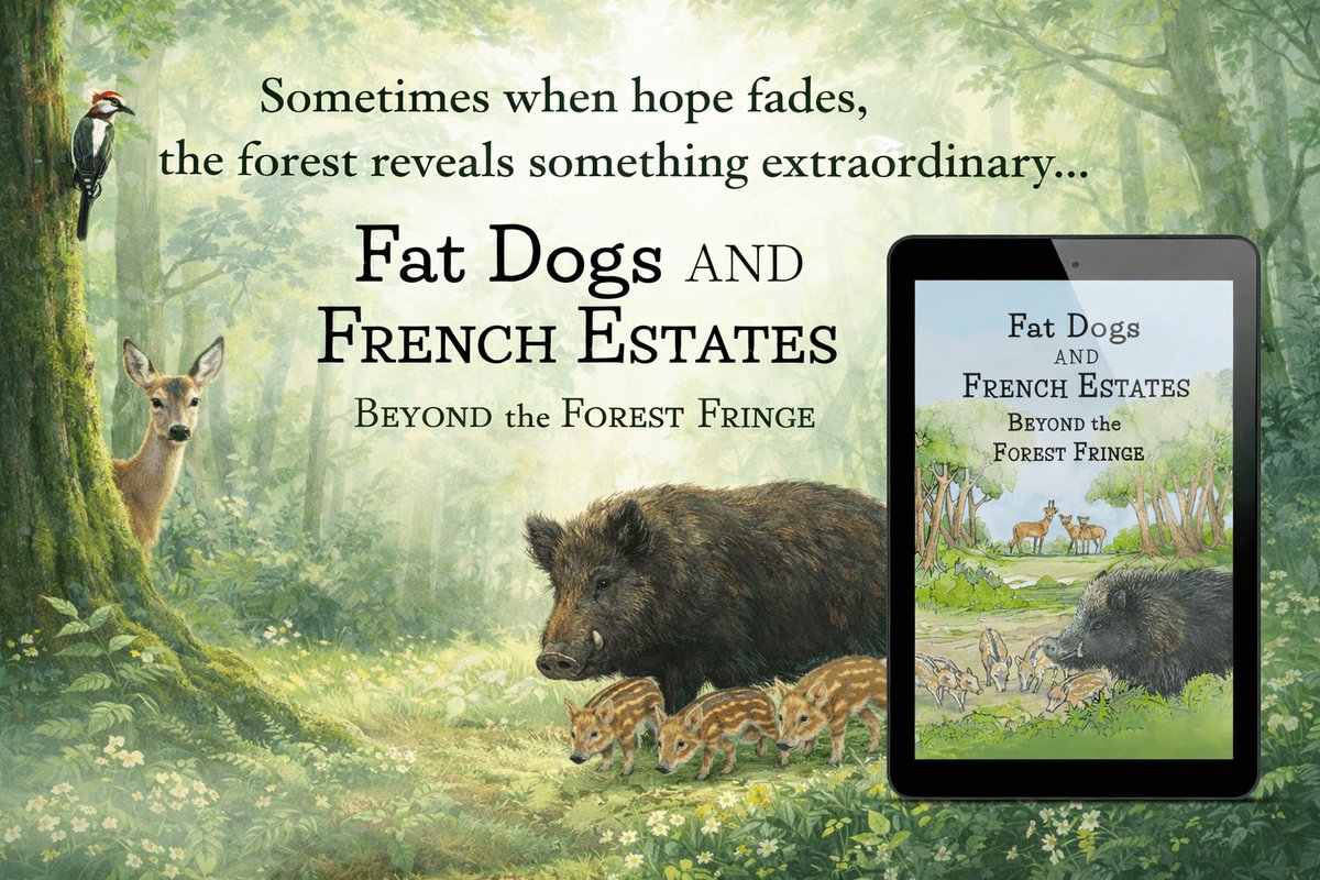 fatdogsfrance's tweet image. We could never have imagined that one wild animal might change our lives. Join me in our domaine woodland, a magical wildlife haven filled with surprises. 💙 #BooksWorthReading #bookstoread #AnimalLovers bit.ly/Fat-Dogs-Beyon…