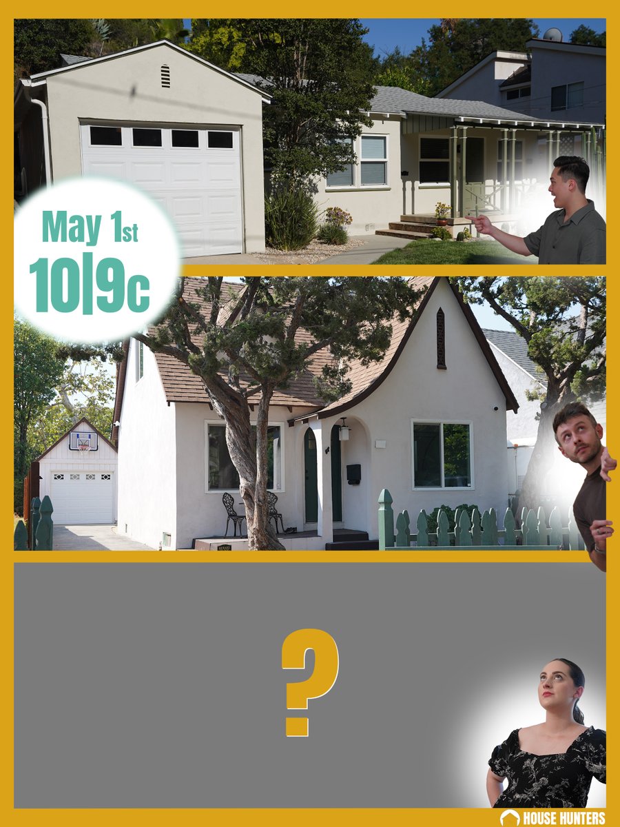 pietowntv's tweet image. Tonight on #HouseHunters 👻
A young couple expecting twins is looking for an upgrade from their current condo in #LosAngeles. He's looking for a place with charm and history, but she's terrified that anything old might be #haunted and prefers something new.

10|9c on @HGTV 🍼