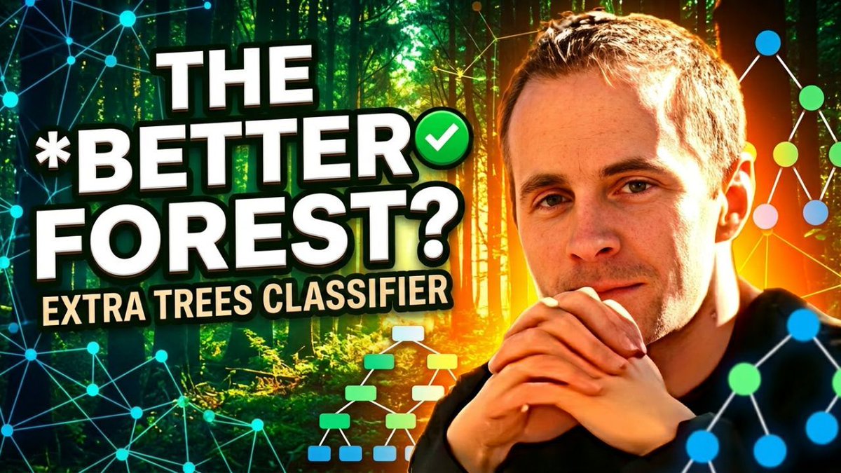 bjellesma's tweet image. The ExtraTreesClassifier from sci-kit learn gives us a better testing score youtube.com/watch?v=5AND9s… 

#python #streamlit #crossfit #tutorial #datascience #softwaredevelopment  #software #fastapi #linearregression  #scikitlearn #sklearn