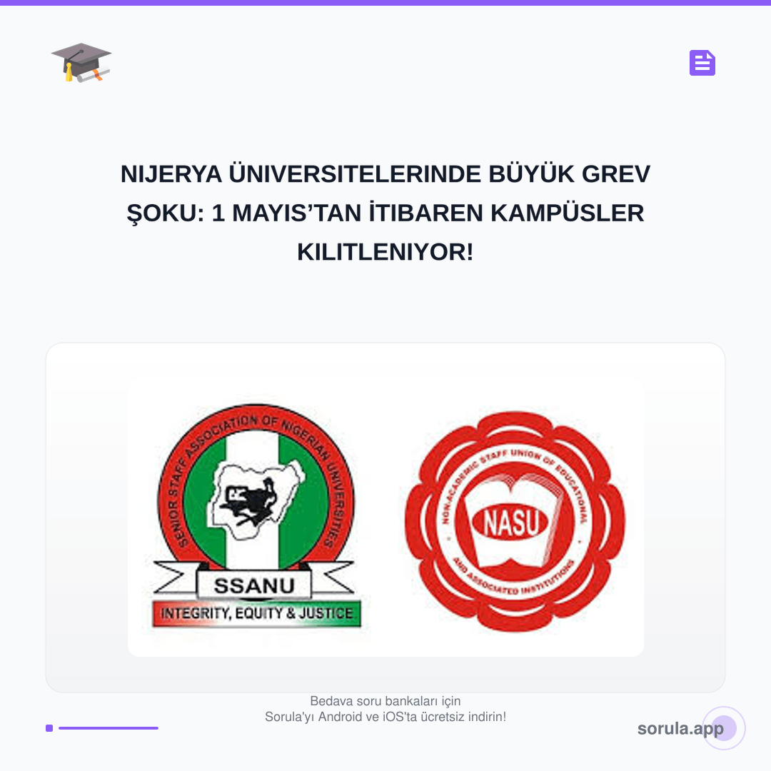 SorulaTest's tweet image. Nijerya Üniversitelerinde Büyük Grev Şoku: 1 Mayıs’tan İtibaren Kampüsler Kilitleniyor!

#Eğitim, #Üniversite, #Grev, #Nijerya, #Yükseköğretim, #NASU, #SSANU, #Kampüs, #Öğrenci, #AkademikTakvim