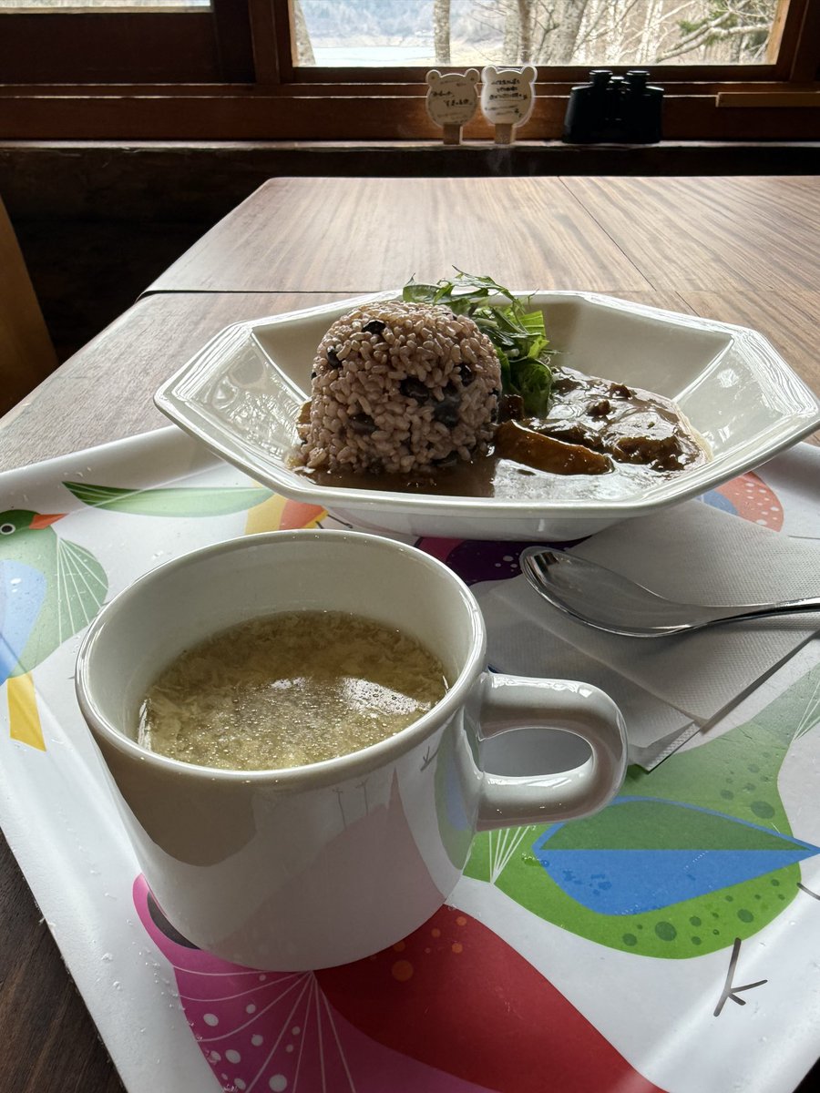 UmJlnsagaride's tweet photo. 本日もお昼はヒグマ珈琲さん！
今日は特製エゾシカカレー🍛
ヒグマカレーとは味わいもタイプも違っていて、このカレーも美味しい😋
こちらも数量限定なのでお早めに☺️
#ヒグマ珈琲 #エゾシカカレー #wildfoods #ぬかびら源泉郷 #上士幌町 https://t.co/zbbrTXDA4s