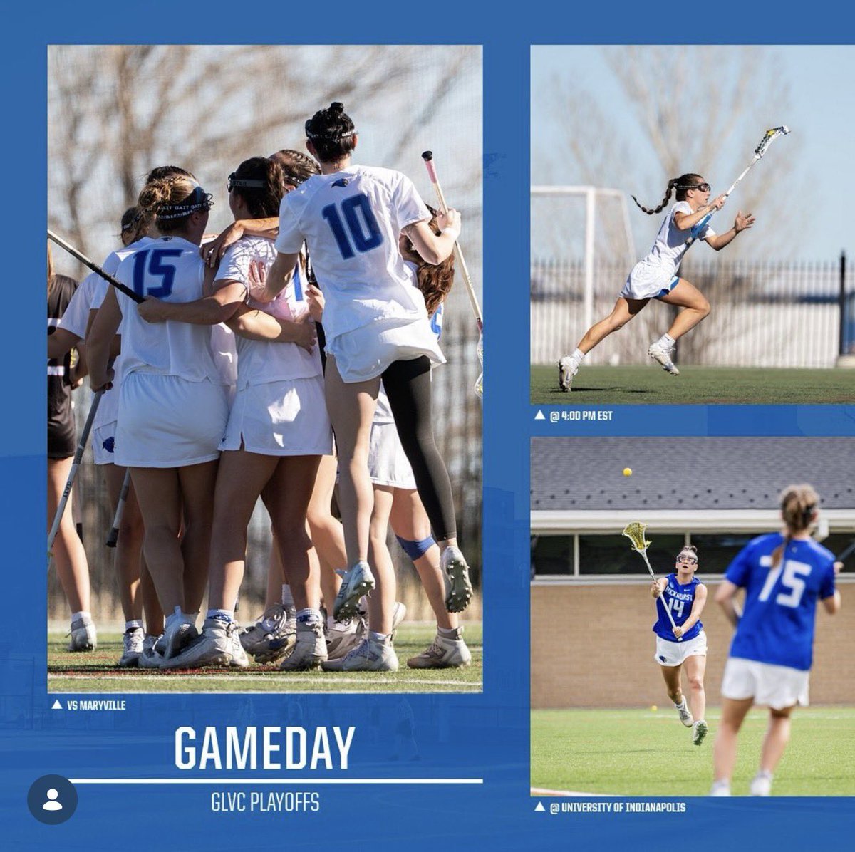 RUhawks's tweet image. WLAX plays Maryville at UIndy for their first game of the GLVC TOURNAMENT! #GoHawks