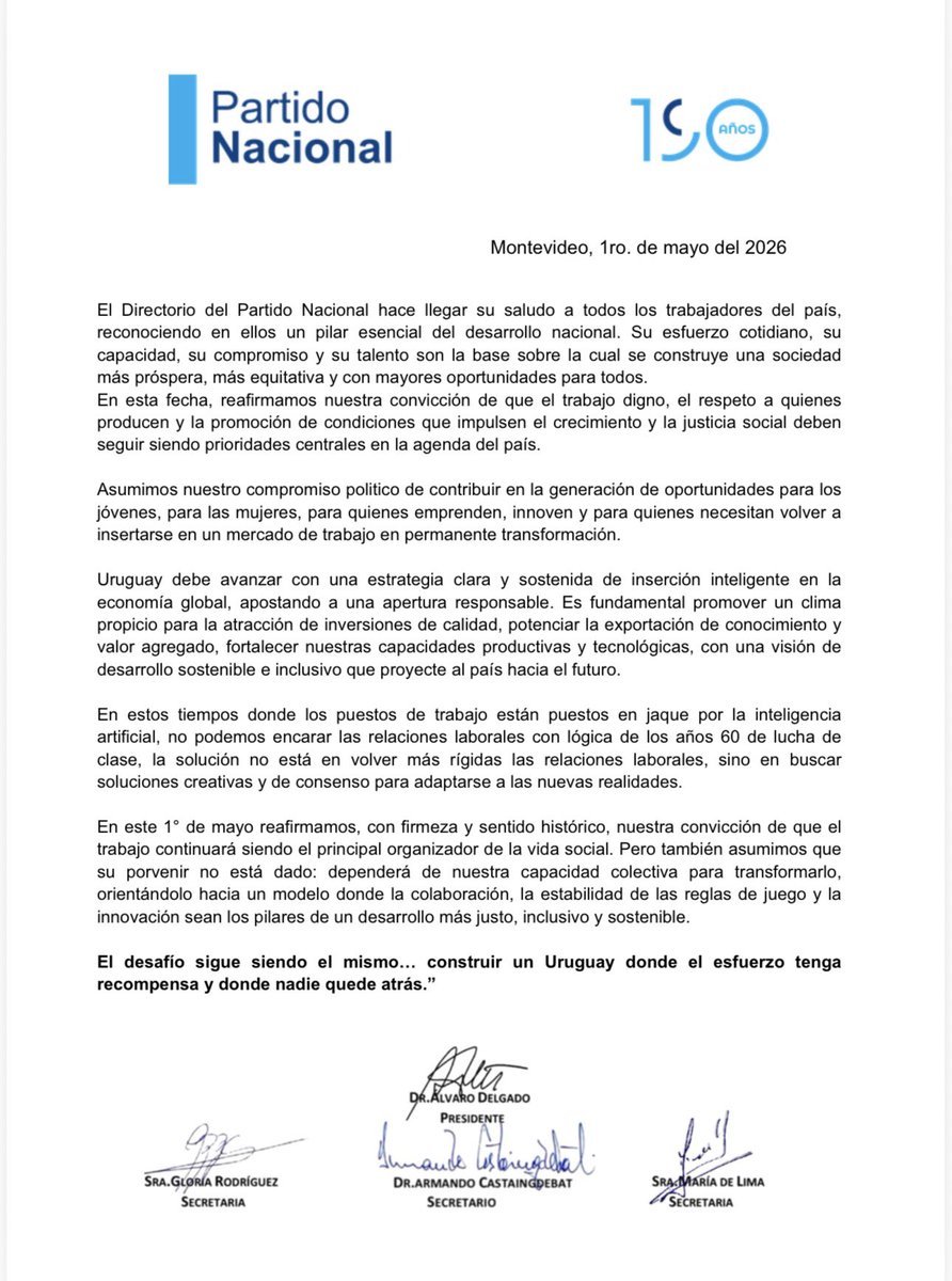 Partido Nacional tweet media