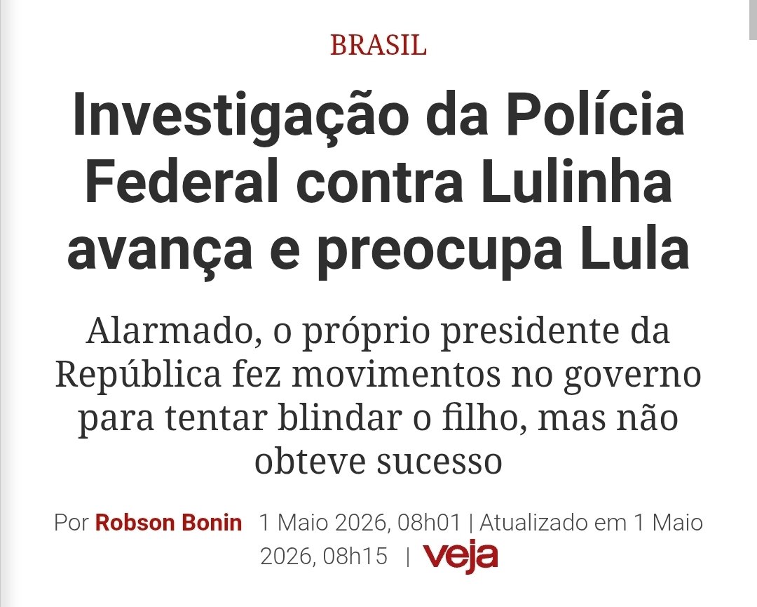 Vamos controlar as boas notícias. O povo não ficar mal acostumado desse jeito.