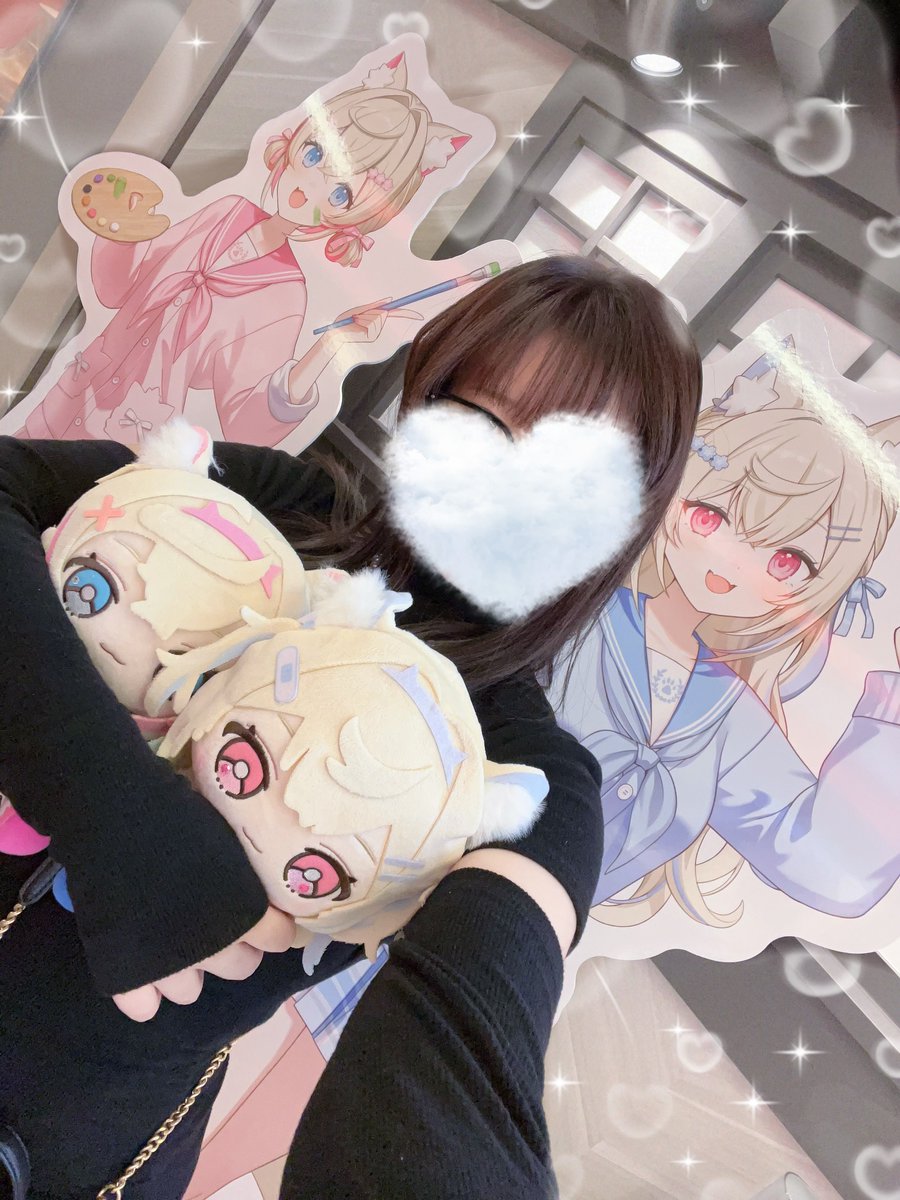 フワモコ2人を連れて行ってきたよ〜🐾🩵🩷 揚げパンがめっちゃ