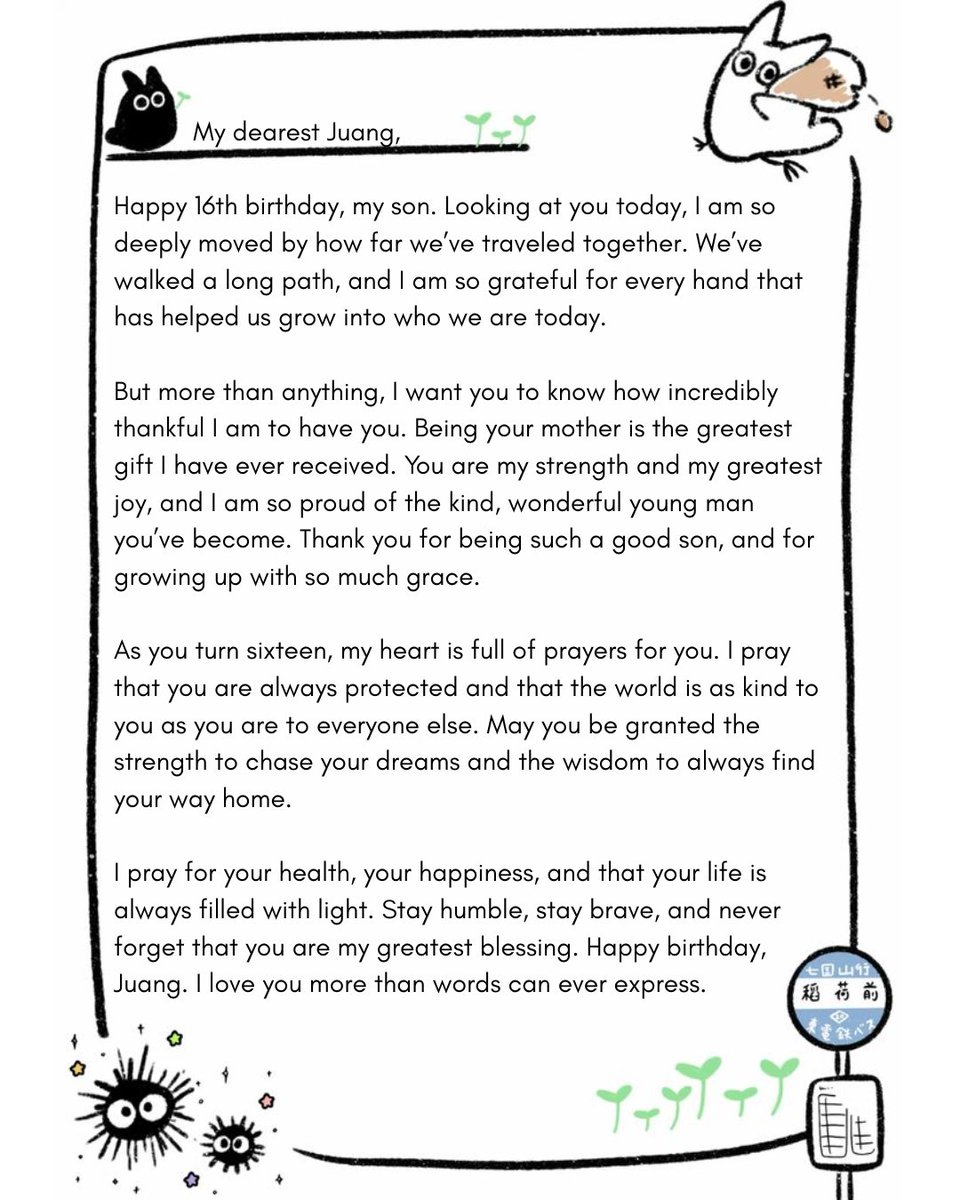 keterikata's tweet photo. ㅤ

️️
Sixteen years of watching you grow has been the greatest privilege of my life. Happy birthday, Juang. 
️
 
️ https://t.co/a0TRt2bdyV