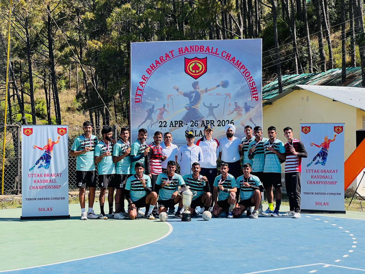 UBArea_IA's tweet photo. ⚔️ PRESSURE BUILDS… WARRIORS BREAK IT. ⚔️

“जयः साहसे वसति” — Victory belongs to the brave.
When the stakes rise, warriors don’t crack—they CONQUER.
At #UBArea Handball 2026, Solan turned into a battlefield of grit & glory.
#VictoryForCertain Brigade unleashed fury—iron defense, lightning counters—crushing 36–24 🏆🔥
#PanchshulBrigade fought till the last breath.
This wasn’t sport. This was WAR of WILL. 💪

⚔️ दबाव बढ़ता है… योद्धा उसे तोड़ते हैं! ⚔️

“जयः साहसे वसति” — जीत साहस में बसती है।
मैदान बदला, जज़्बा नहीं।
#UBArea हैंडबॉल 2026, सोलन—जहाँ हर पल था जुनून और जंग!
#VictoryForCertain Brigade ने दिखाया दम—फौलादी रक्षा, बिजली जैसे हमले—36–24 की निर्णायक जीत 🏆🔥
#PanchshulBrigade आखिरी सांस तक लड़ा।
ये खेल नहीं था… ये था हौसले का रण! 💪

#FightToWin #IndianArmy #SuryaCommand #UBArea #साहसकीजीत #JoshAurJunoon 🇮🇳
@adgpi @panchshulpulse @PRODefDehradun @suryacommand @IbexRadioTarana @radioibextarana @voiceofspiti @voiceofkinnaur  @ProDefLko @SpokespersonMoD @DefMinIndia