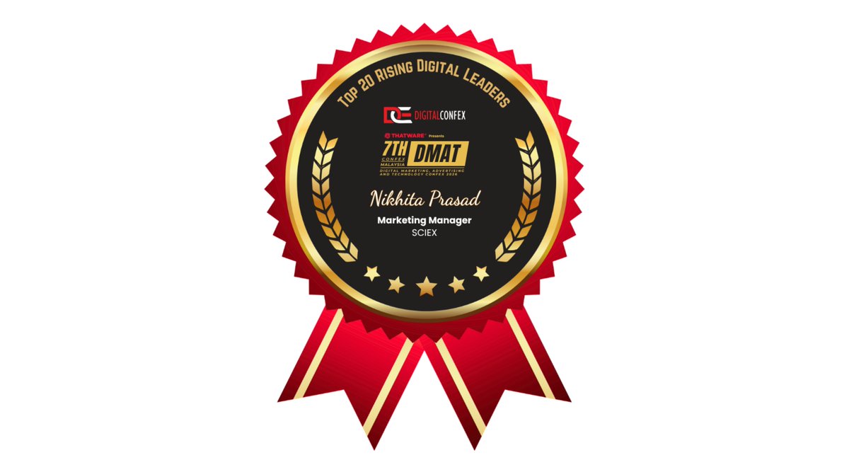 digitalconfex's tweet photo. #Awardee spotlight 🌟

🏆 Nikhita Prasad
🎖️ Top 20 Rising Digital Leaders

Congratulations on this recognition 🚀

#DMATMalaysia #DMATConfexMalaysia #DIGITALCONFEX #Awards https://t.co/vVmaiK2pds