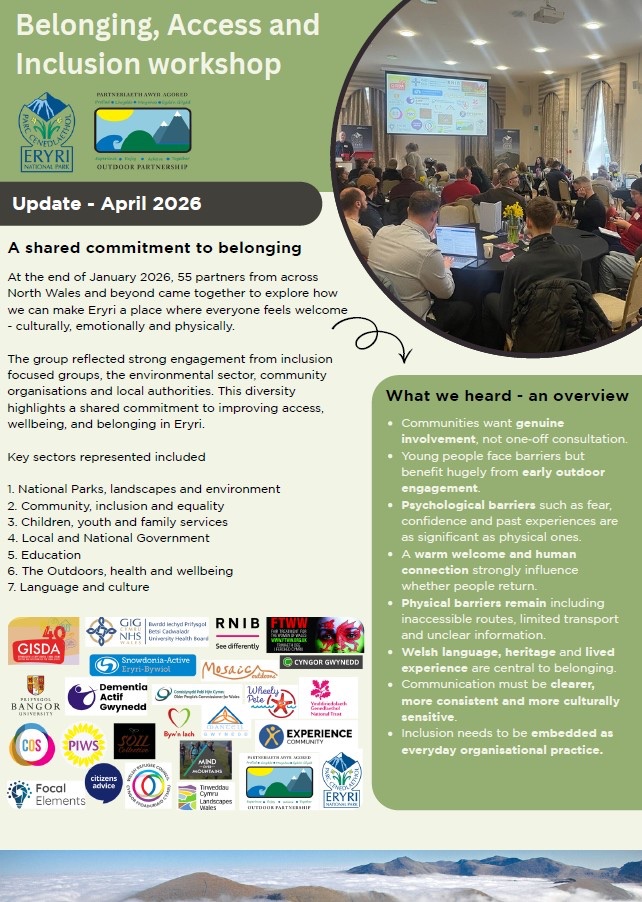 MantellGwynedd's tweet image. Belonging, Access and Inclusion Workshop 

#Workshop #Access #Inclusion #Belonging
