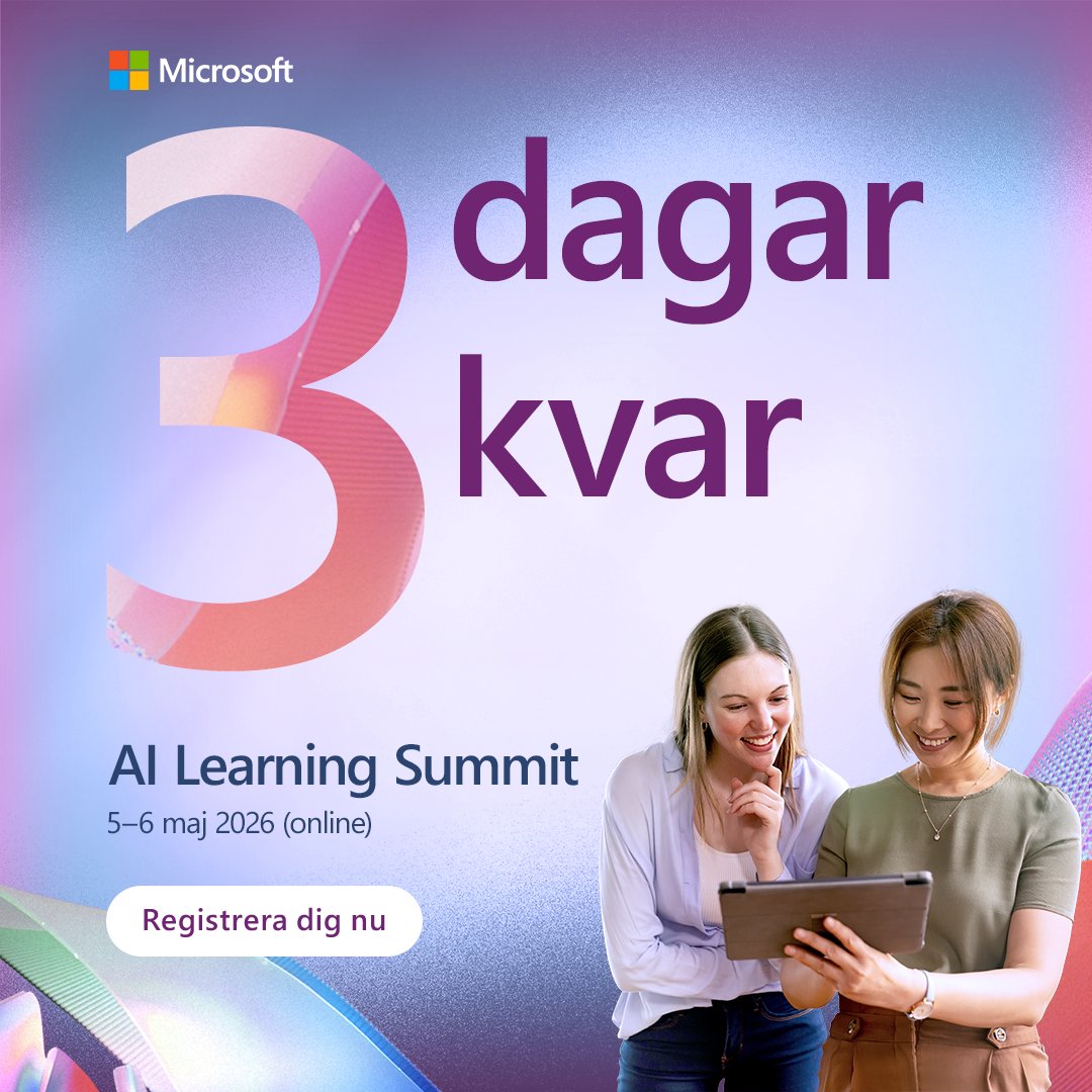 Microsoft Sverige tweet media