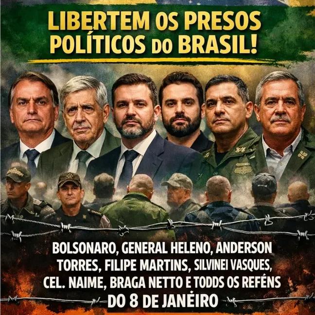 Anulem os processos e encerram os inquéritos ilegais abertos pelo STF desde 2019. Anistia ampla, geral e irrestrita é o mínimo aceitável!
# A CORDA BRASIL 🇧🇷