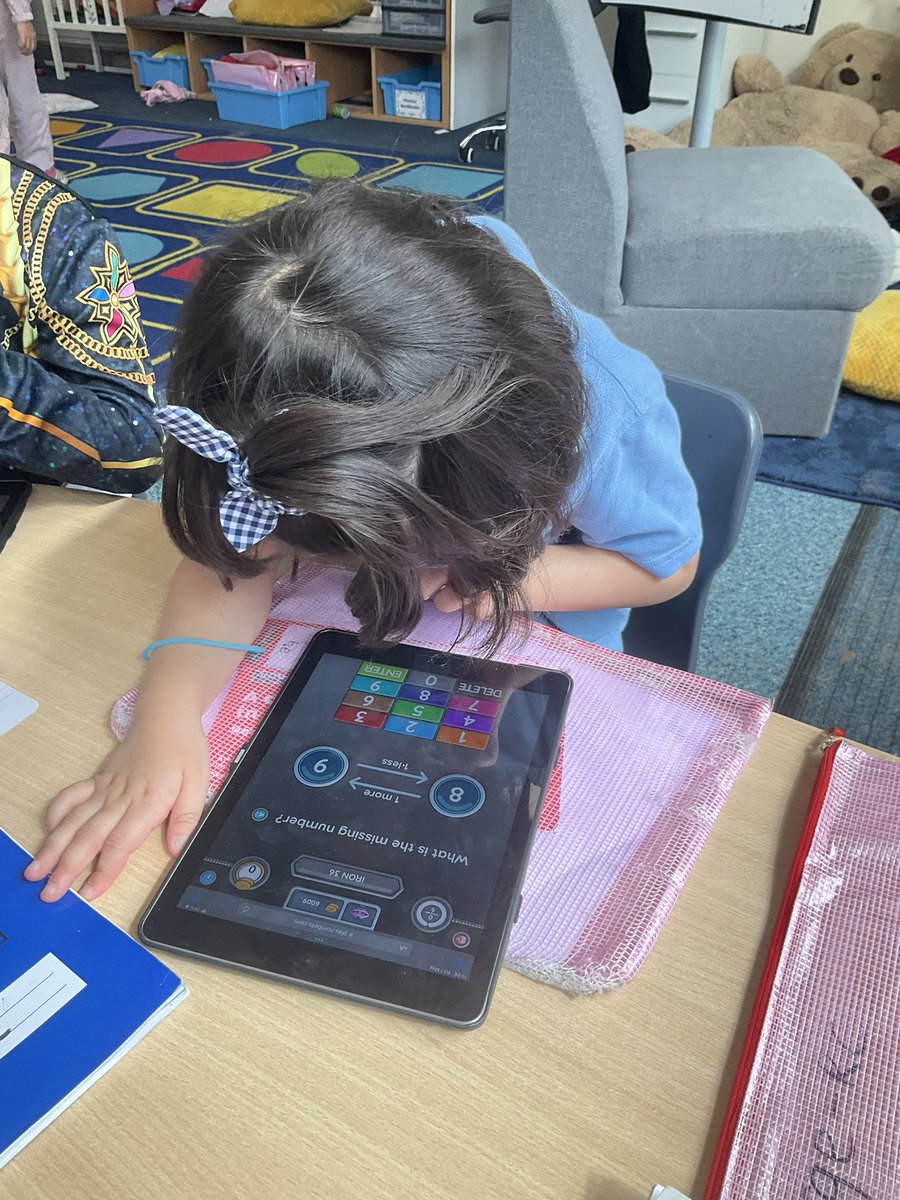 AbbeyPrimary's tweet image. #rec are having lots of fun logging into Numbots and playing maths games. #maths #numbots
