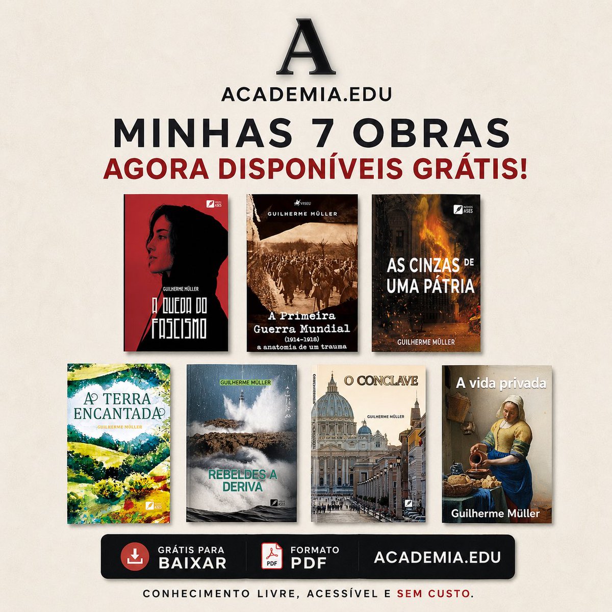 guigmuller's tweet image. ☎️COMUNICADO OFICIAL ☎️

Em parceria com a @amazonbrasil @wattpad e Academia.edu realço que todas as minhas 7 obras estão para a venda e leitura gratuita nessas plataformas de leitura. 

Boa leitura à todos!
#amazonbrasil 
#kindle 
#academia.edu
##wattpad
