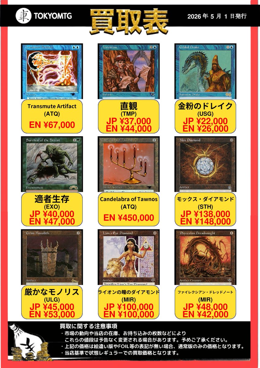 Candelabra of Tawnos》45万円買取🔥 本日買取価格を🆙させて頂きまし